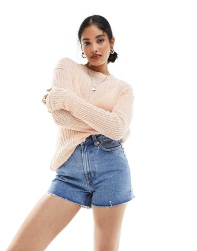 Rowe - Mom shorts a vita alta in denim anni '90 - Weekday - Modalova