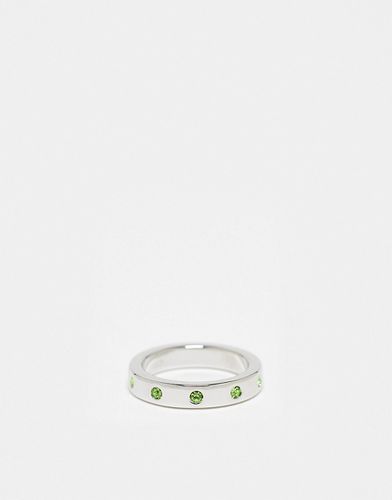 Confezione da 1 anello argentato con pietre smeraldo - Whistles - Modalova