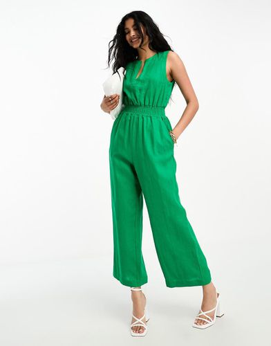 Danny - Tuta jumpsuit in lino scuro - Whistles - Modalova