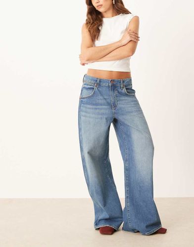 Jean baggy taille basse - moyen délavé - Wrangler - Modalova
