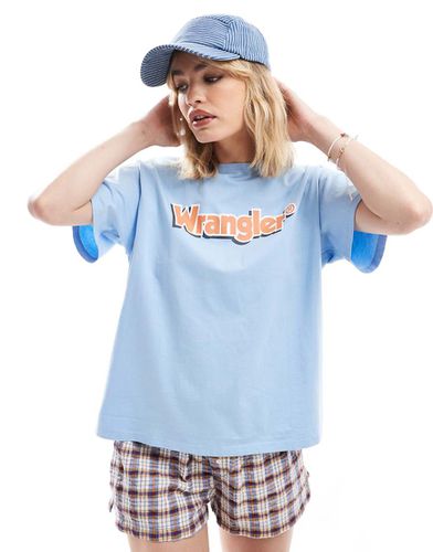 T-shirt girlfriend pallido con logo - Wrangler - Modalova