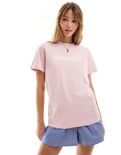 T-shirt con logo frontale - Wrangler - Modalova