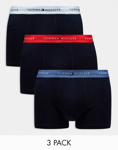 Confezione da 3 paia di boxer aderenti con fascia in vita con logo colorato - Tommy Hilfiger - Modalova