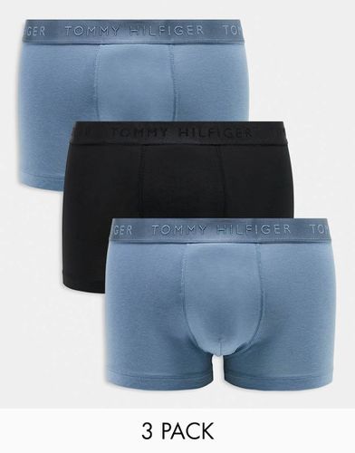 Everyday Luxe - Confezione da 3 boxer aderenti blu/neri - Tommy Hilfiger - Modalova