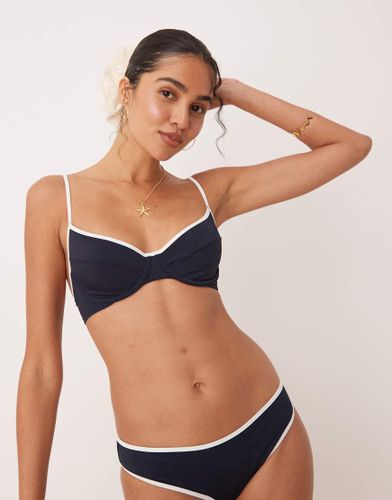 Haut de bikini à armatures rayé - à liserés blancs - Tommy Hilfiger - Modalova