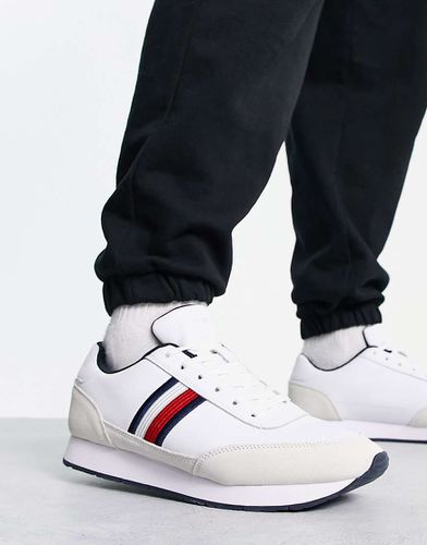 Sneakers stile runner bianche con riga stile bandiera - Tommy Hilfiger - Modalova