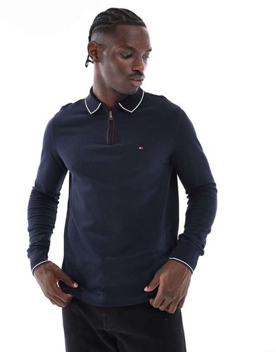 Polo a maniche lunghe con zip corta - Tommy Hilfiger - Modalova