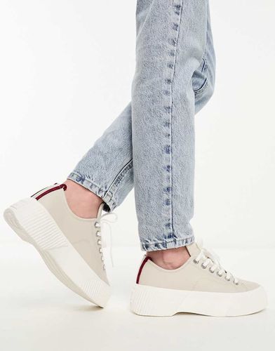 Sneakers color pietra con suola platform vulcanizzata - Tommy Jeans - Modalova