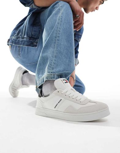 Sneakers rétro con suola cupsole bianca e nera - Tommy Jeans - Modalova