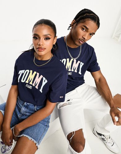 T-shirt unisex con grafica del logo - Tommy Jeans - Modalova