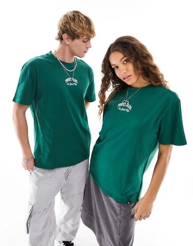 T-shirt unisex regular fit stile college con logo arcuato tono su tono - Tommy Jeans - Modalova