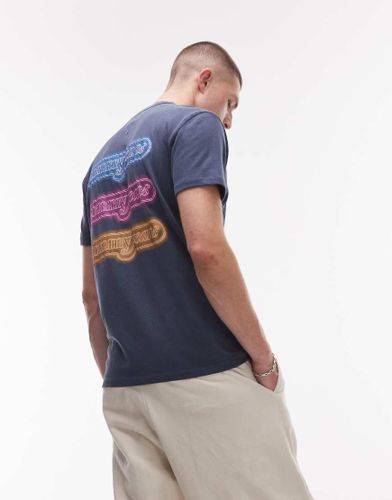 T-shirt avec imprimé Coney Island style néon au dos - Tommy Jeans - Modalova