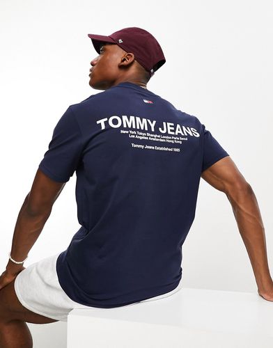 T-shirt con stampa lineare classica sul retro - Tommy Jeans - Modalova