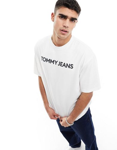 T-shirt oversize classica bianca con logo - Tommy Jeans - Modalova