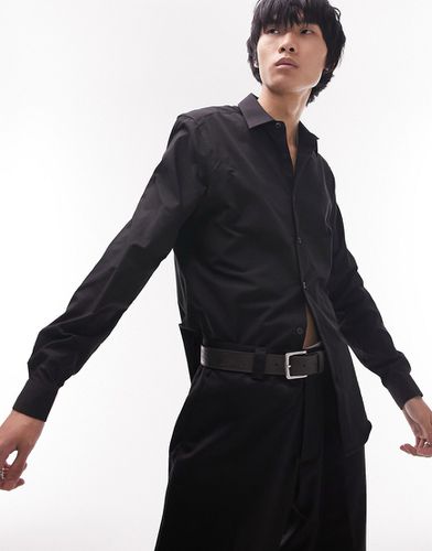 Camicia slim elegante nera - Topman - Modalova