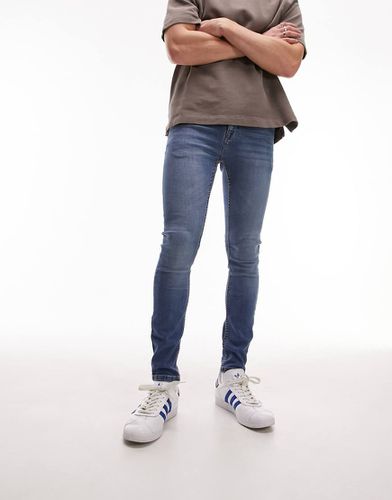 Jeans spray on lavaggio medio - Topman - Modalova