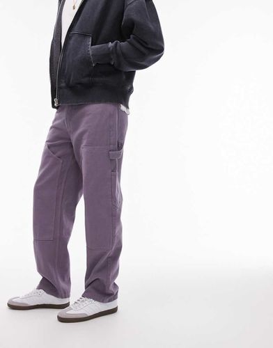 Topman - Pantaloni ampi viola - Topman - Modalova