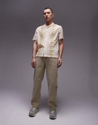 Pantaloni dritti kaki - Topman - Modalova