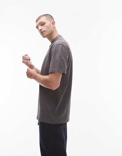 T-shirt oversize antracite - Topman - Modalova