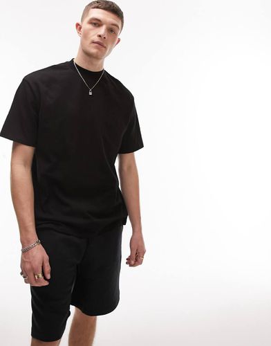 Topman - T-shirt oversize nera-Nero - Topman - Modalova