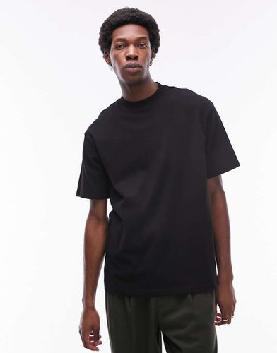 Topman - T-shirt oversize nera-Nero - Topman - Modalova