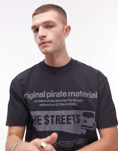 T-shirt premium oversize slavato con stampa "The Streets" - Topman - Modalova