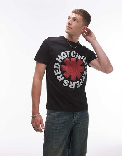 T-shirt vestibilità classica slavato con stampa "Red Hot Chilli Peppers" - Topman - Modalova