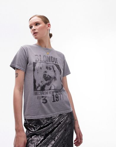 T-shirt mini slavato con grafica "Blondie 1977" - Topshop - Modalova