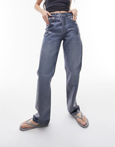 Dad jeans con lamina olografica - Topshop - Modalova