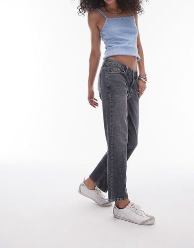 Jeans bootcut mini taglio corto scuro sporco - Topshop - Modalova