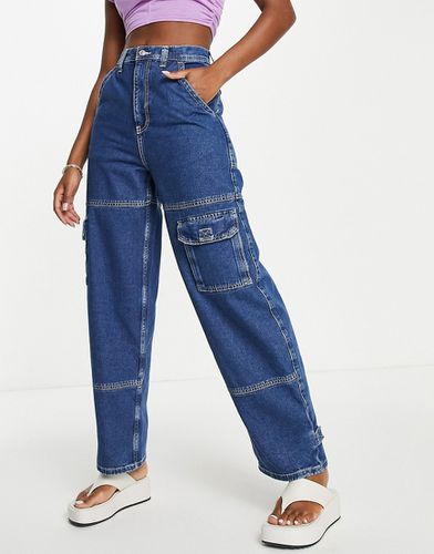 Jeans cargo medio con finte tasche - Topshop - Modalova