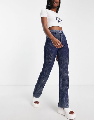 Kort - Jeans medio con motivo intrecciato - Topshop - Modalova