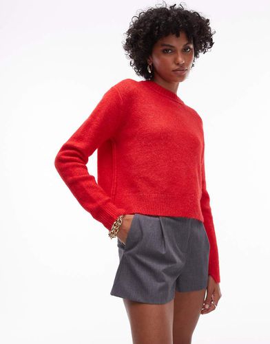 Maglione girocollo con maniche raglan e cuciture a vista - Topshop - Modalova