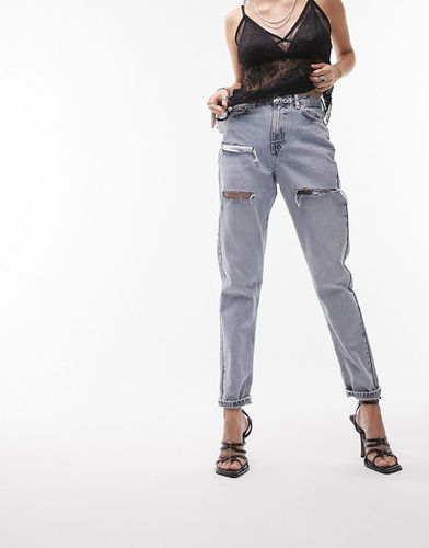 Sofia - Mom jeans candeggiati con strappi - Topshop - Modalova