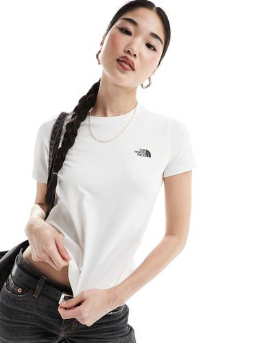 Simple Dome - T-shirt bianca con logo - The North Face - Modalova