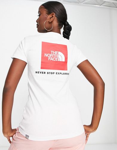 Red Box - T-shirt bianca con stampa sul retro - The North Face - Modalova