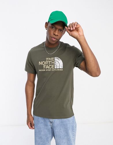 Rust 2 - T-shirt kaki con logo sul petto - The North Face - Modalova
