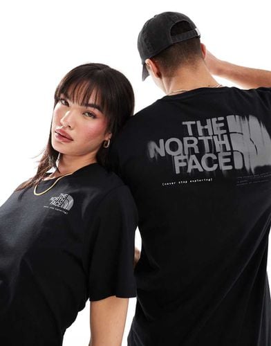 T-shirt nera con grafica stampata sul retro - The North Face - Modalova