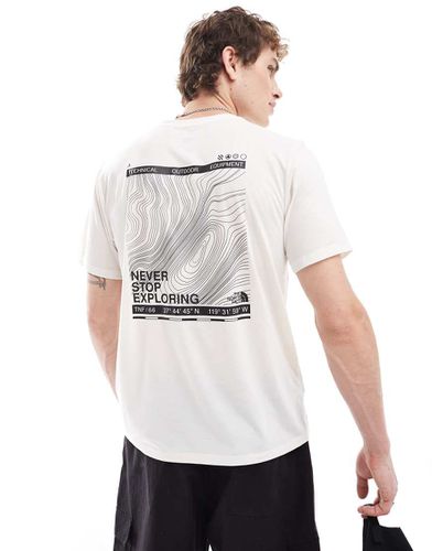 Topographic Foundation - T-shirt sporco con logo sul retro - The North Face - Modalova