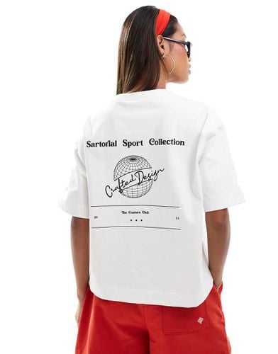 T-shirt sporco con stampa Sartorial sport - The Couture Club - Modalova