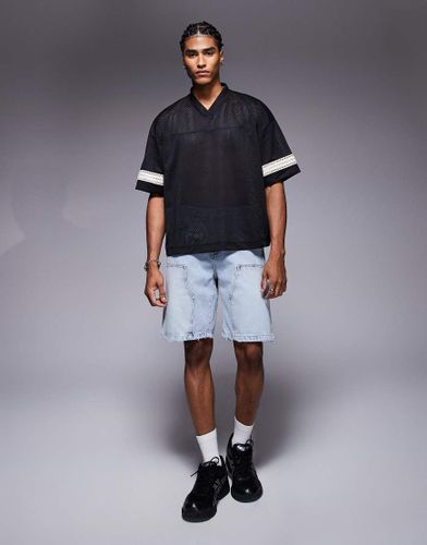 Short charpentier en jean - clair délavé - The Couture Club - Modalova