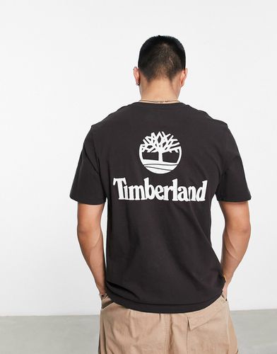 T-shirt marrone con stampa sul retro - In esclusiva per ASOS - Timberland - Modalova
