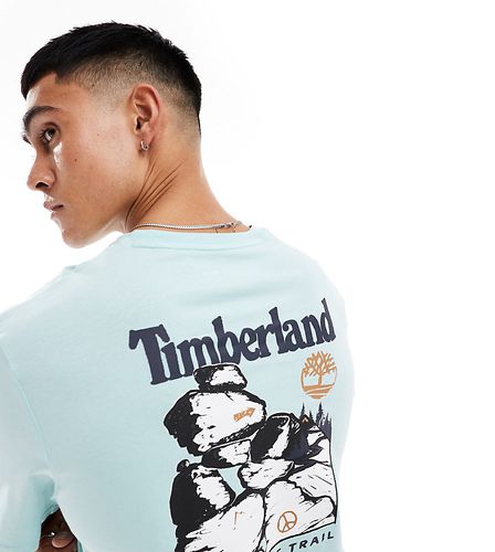T-shirt oversize con stampa grande di rocce sul retro - Timberland - Modalova