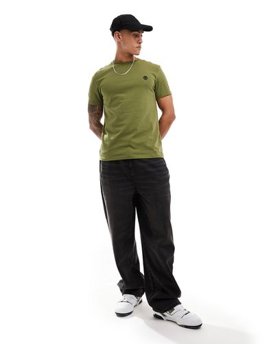 Dunstan - T-shirt kaki con logo piccolo - Timberland - Modalova