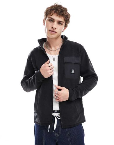 Giacca in pile con zip e tasca a contrasto - Timberland - Modalova