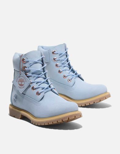 Stivali impermeabili stringati da 6" in nabuk azzurro - Timberland - Modalova