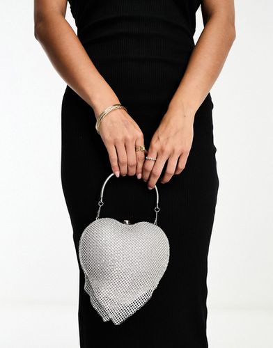 Pochette rigida a cuore con strass - True Decadence - Modalova