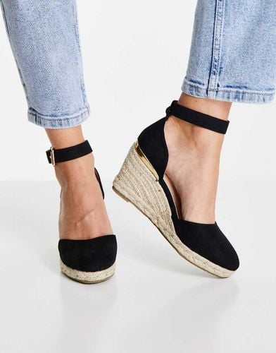 Espadrilles a zeppa nere - Truffle Collection - Modalova