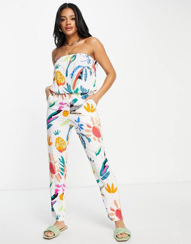 Tuta jumpsuit a fascia con stampa di frutta - Urban Classics - Modalova