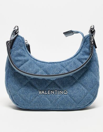 Valentino - Ocarina - Borsa da spalla trapuntata in denim - Valentino Bags - Modalova